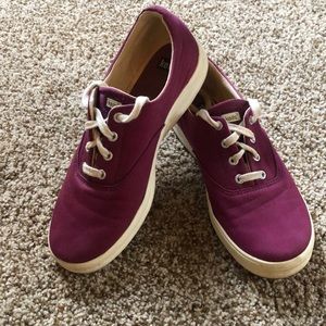 Keds Classic Champion Women’s 8.5 Lace-up Sneakers, Burgandy
